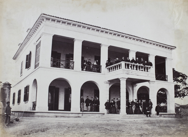 Foochow Club and members, Fuzhou, 1870