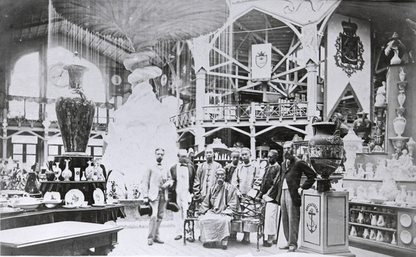 Binchun and E.C. Bowra at the Stockholm Exhibition, Sweden, July 1866