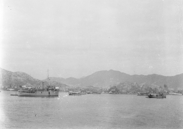 Boats and ships in harbour, Hong Kong