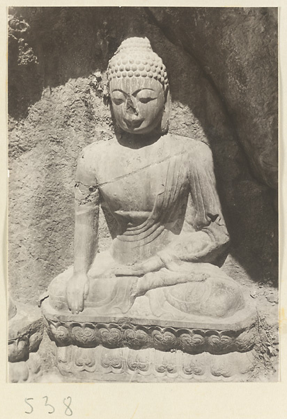 Relief figure of a Buddha at Yuquan Hill