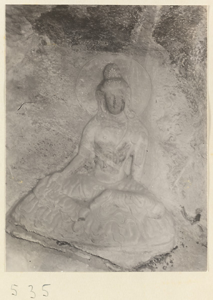 Relief figures of a Bodhisattva at Yuquan Hill