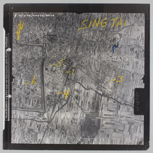 USAAF aerial view of Xingtai, Hebei