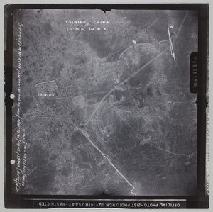 USAAF aerial view of Jining, Shandong