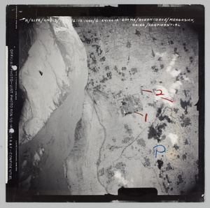 USAAF aerial view of Meng Xian, Henan