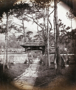 Entrance to the Temple of King Ashoka(阿育王寺), near Ningbo