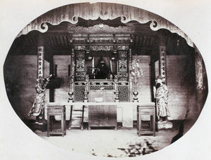 A shrine in the temple near South Gate, Ningbo