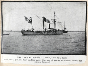 The French gunboat 'Lion'