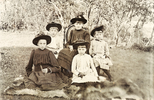 The elder Carrall sisters, 1892