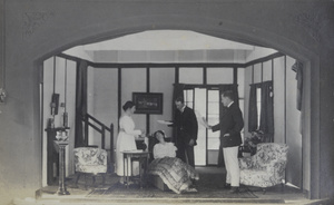 'The Mollusc' performed in the British Legation Theatre, for War Funds, Beijing