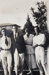 Tom Hutchinson, John Henderson, Gladys Gundry and John Piry, Shanghai