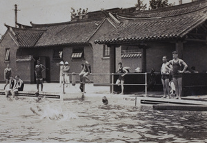 Swimming at the Open Air Pool, Hongkou, Shanghai, 1925