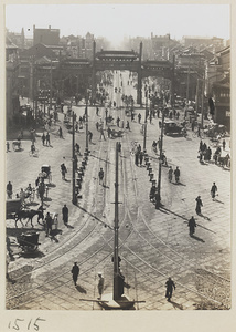 View northwards from Zhengyangmen (正阳门) / Qianmen (前门), Beijing