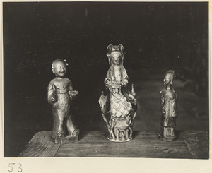 Three temple figurines at Xi yu si