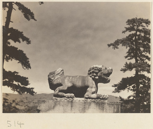 Stone lion at Yuquan Hill