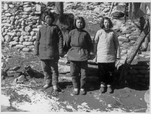 Three Women's National Salvation Union soldiers, Jinchaji, 1942