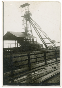Winding tower at a coal mine