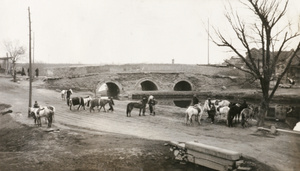 Riders’ rendezvous at Dung Pieh Men, Beijing - a three-arched bridge