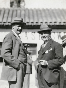 Sir Miles Lampson and A.H Edwardes at the Peking Races, Beijing