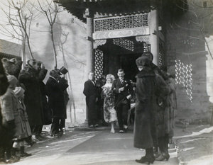 Wedding of Enid Ruxton and William Cassels, British Legation chapel, Beijing