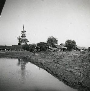 Pagoda and other buildings