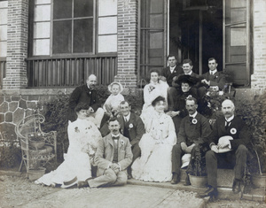 A group with P.E. O'Brien Butler, the British Consul, c.1904
