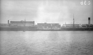 Steamships at Holts Wharf in Shanghai