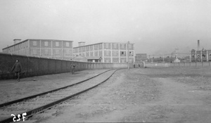Warehouses and rail track, Tientsin Hotung