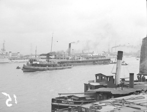 Shipping at Shanghai, including the tugboat 'Neptune'