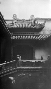 The bridge and forecourt at the Tian Fei Gong (天妃宫 / Tianfei Palace), a Mazu Temple, Ningbo (宁波市)