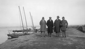 Four European men, Antung, 1924