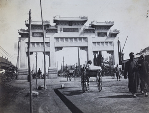 Dongdan pailou dajie (克林德碑), in memory of Baron von Ketteler, Beijing